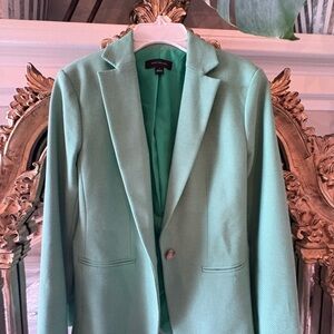 Ann Taylor Mint Green Oversized Blazer
